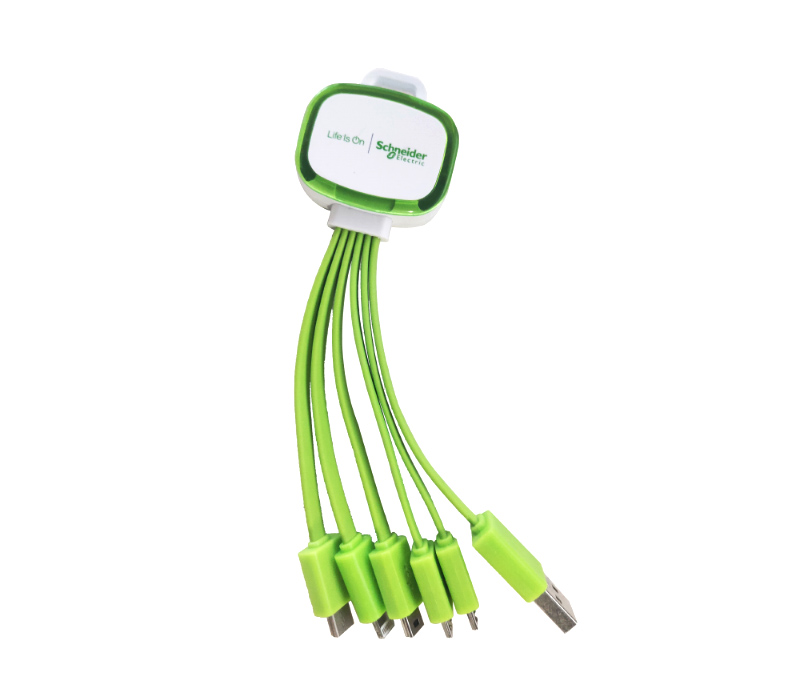 LED 6-in-1 Charging Cable