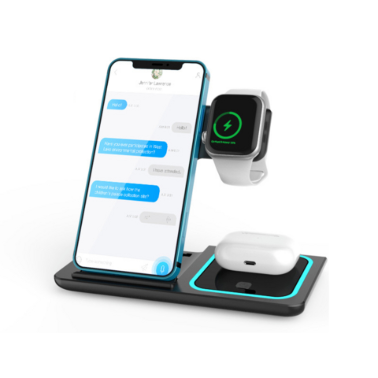 3-in-1 Wireless Charger, 15W